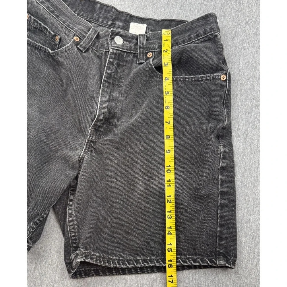 Levi's 550 Denim Shorts Men's 32 *Fit 30* Black 7